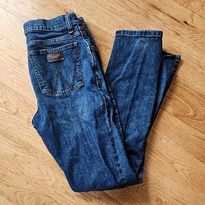 Boys Wrangler Dark Blue Denim Jeans